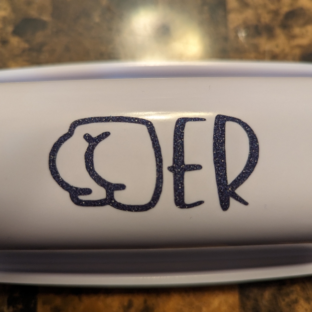 Melamine butter dish